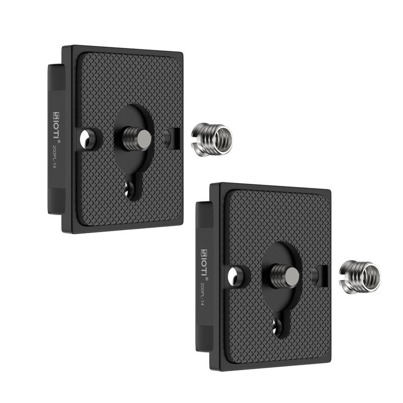 SIOTI 200PL-14 Quick Release Plate to RC/RC2/XPRO, 200PL-14 QR, Compatible for Manfr0tt0 Tripods Head with RC/RC2/XPRO Rapid Connect System - Image 1
